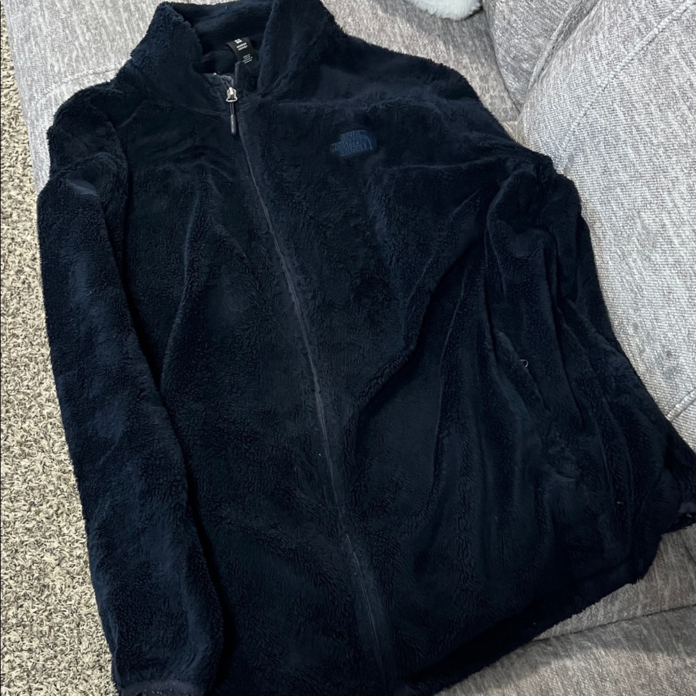 blue north face  Fleece Zip-Up Jacket